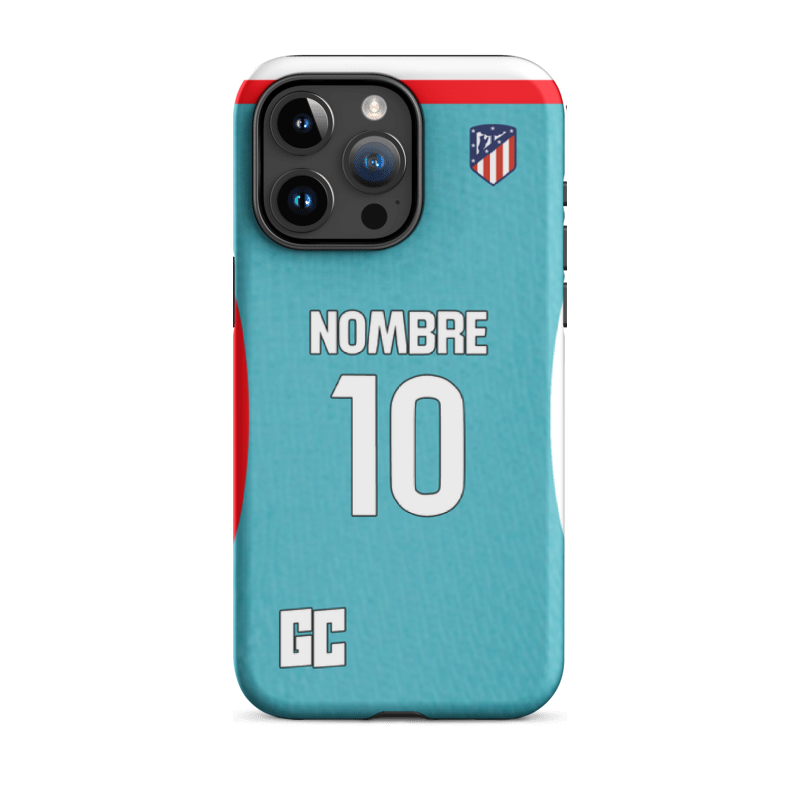 Funda personalizada Atlético segunda equipación