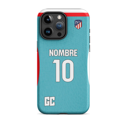 Funda personalizada Atlético segunda equipación