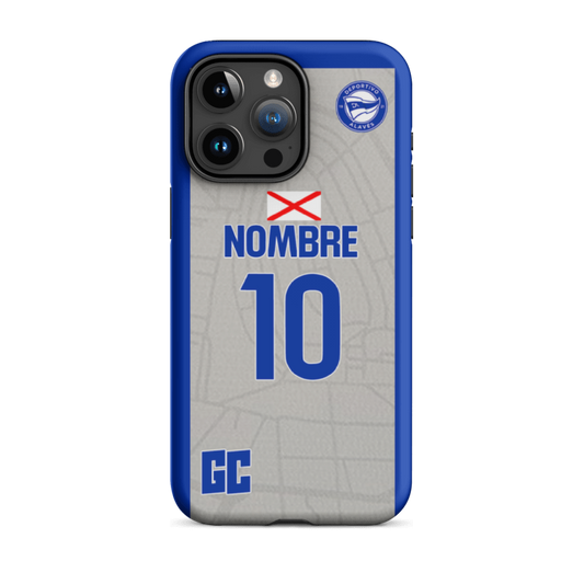 Funda personalizada Alavés segunda equipación